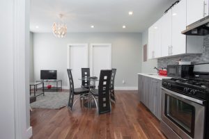 Shared apartment kitchen